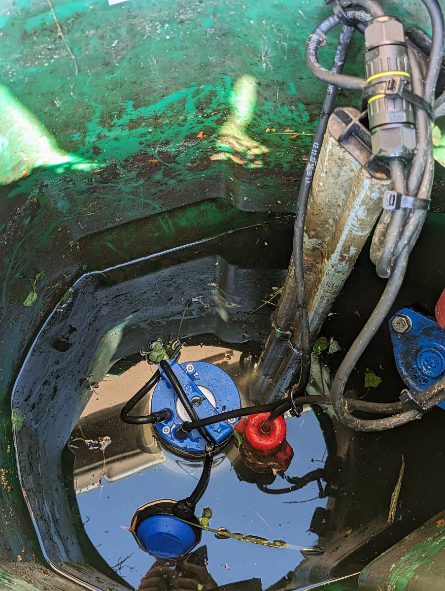 POSTE DE RELEVAGE EN FONCTIONNEMENT